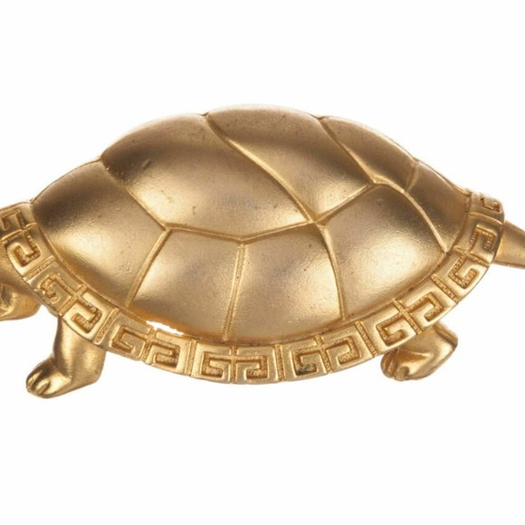 Givenchy Gold Tone Turtle Pin
